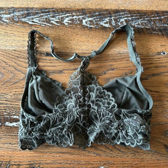 Xhilaration Army Green Lace Bralette Size XSmall - Picture 2 of 9